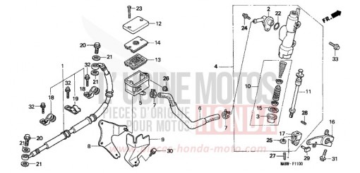 HAUPTBREMSE, HINTEN ZYLINDER XL600VW de 1998